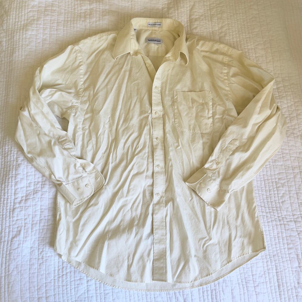 Joseph & Feiss Off-White Dress Shirt Men's Size L/XL